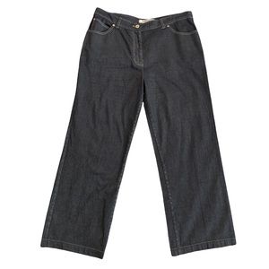 Marina Rinaldi Blue Charcoal Gray Jeans Size 23